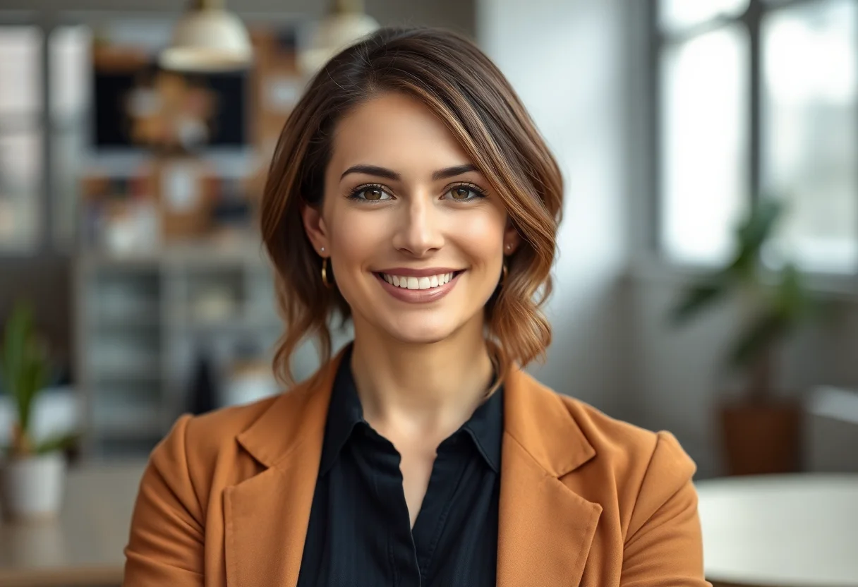 Portrait of a female company founder.